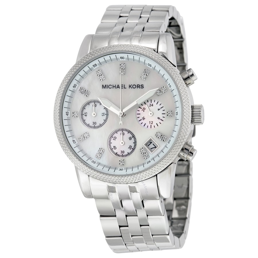 michael kors watch mother of pearl face